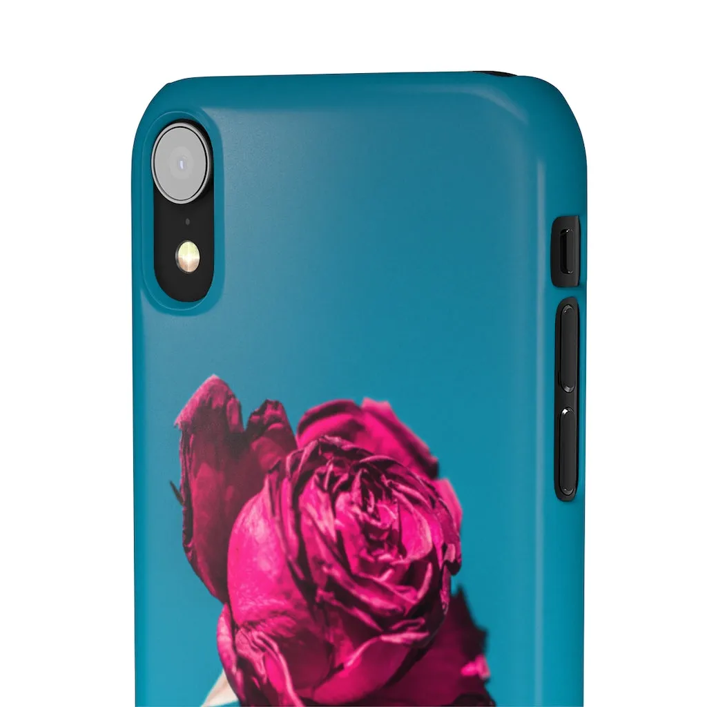 Marine Sky Rose Snap Case