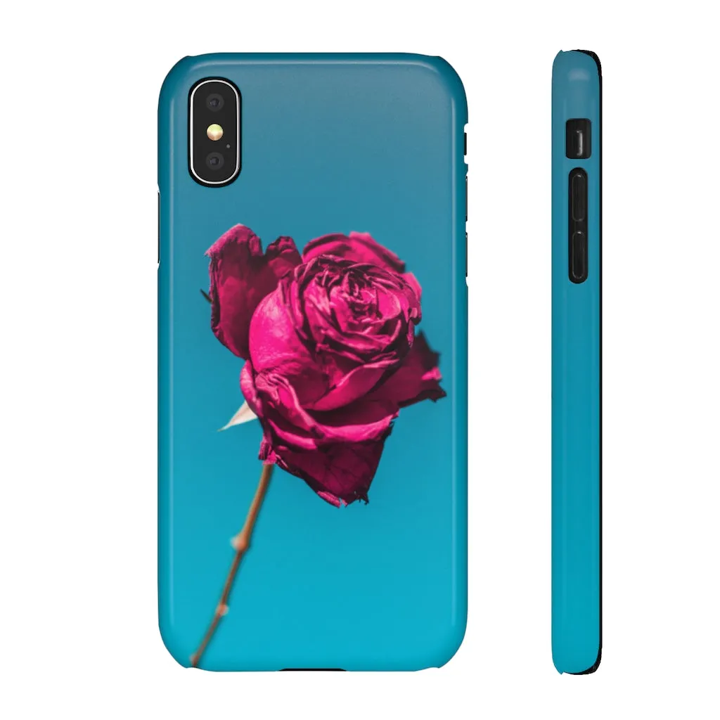 Marine Sky Rose Snap Case