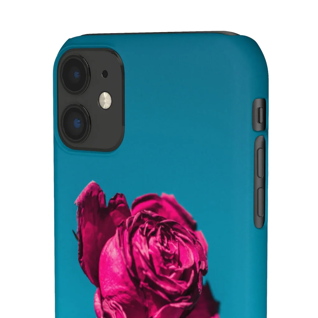 Marine Sky Rose Snap Case