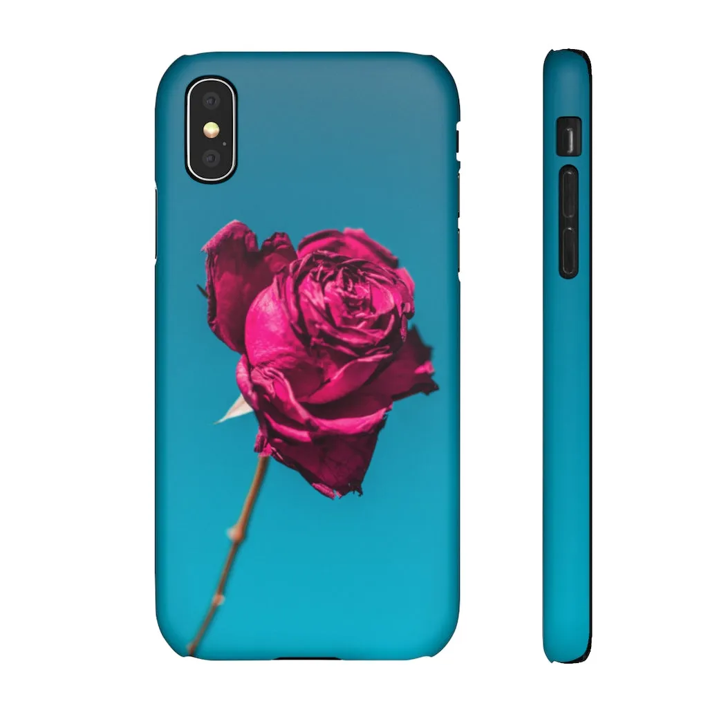 Marine Sky Rose Snap Case