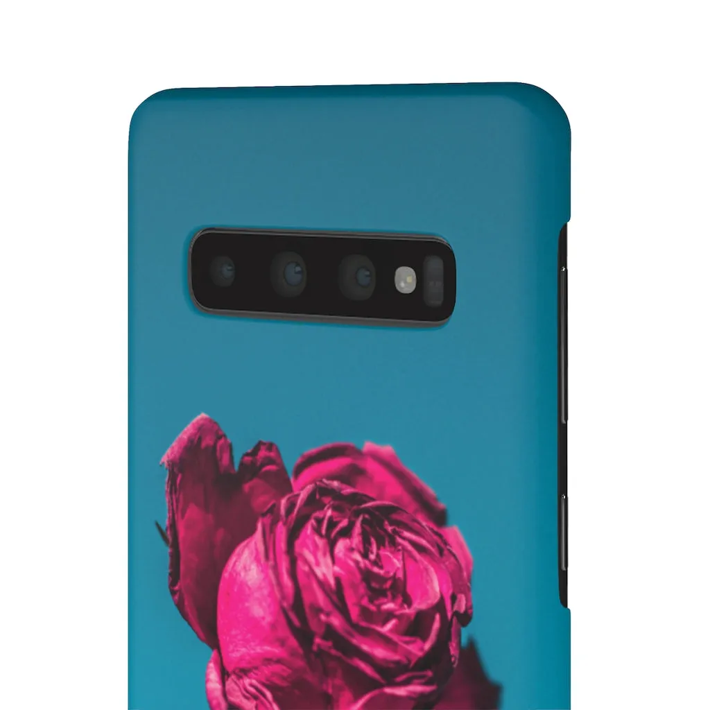 Marine Sky Rose Snap Case