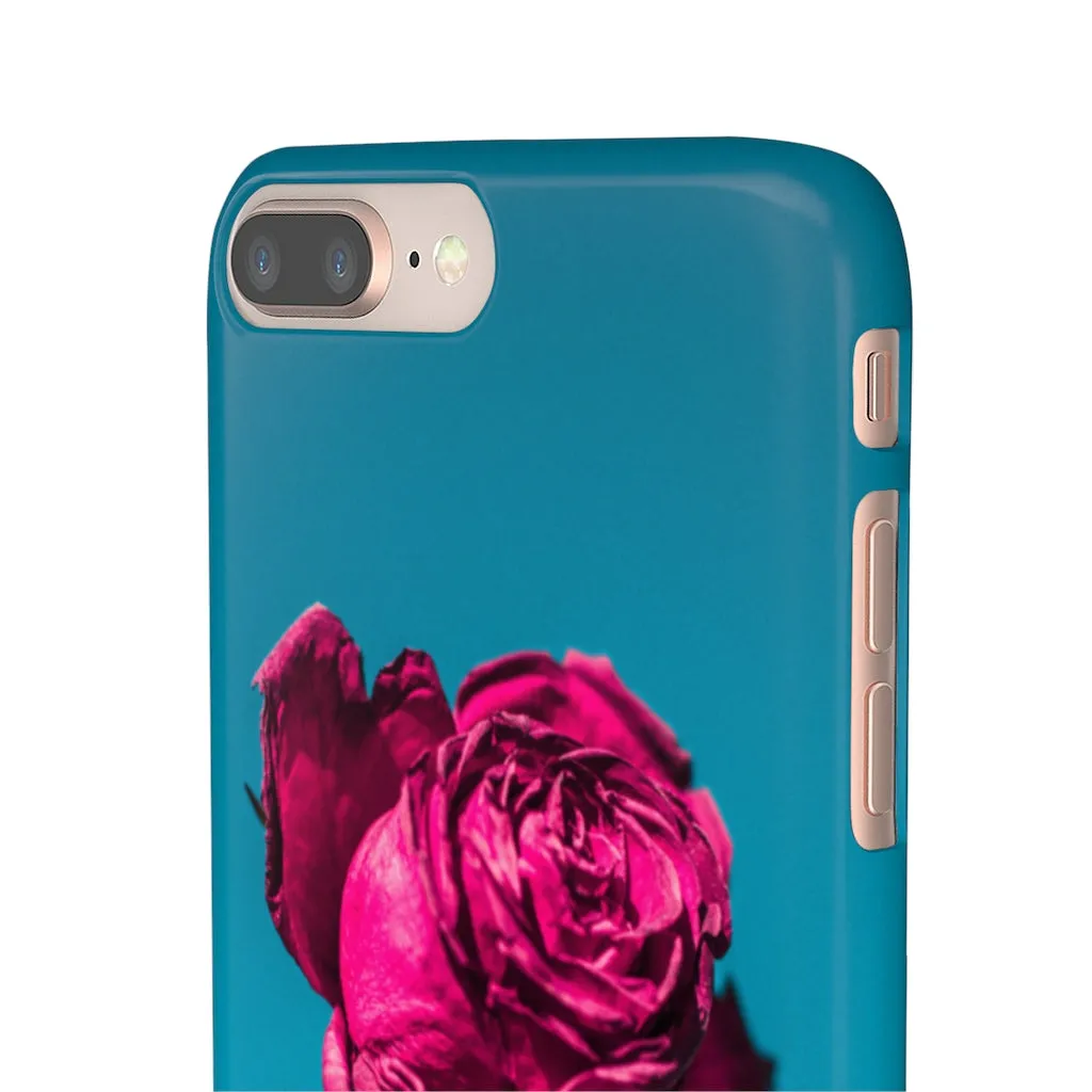 Marine Sky Rose Snap Case
