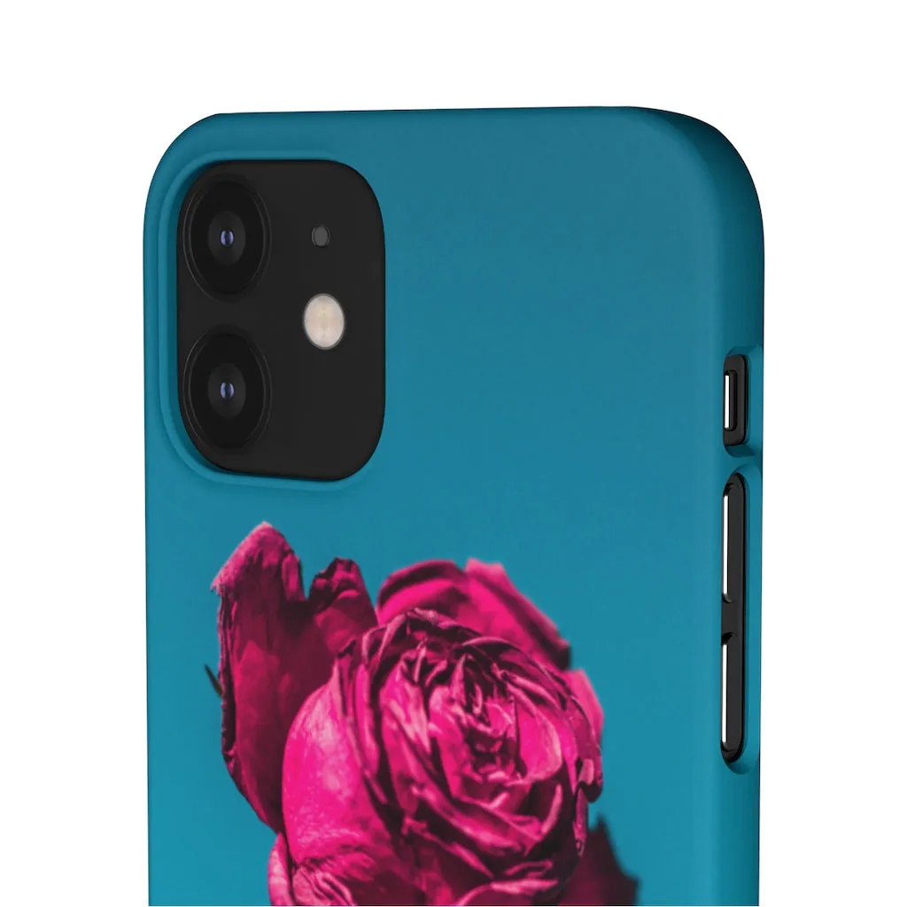 Marine Sky Rose Snap Case