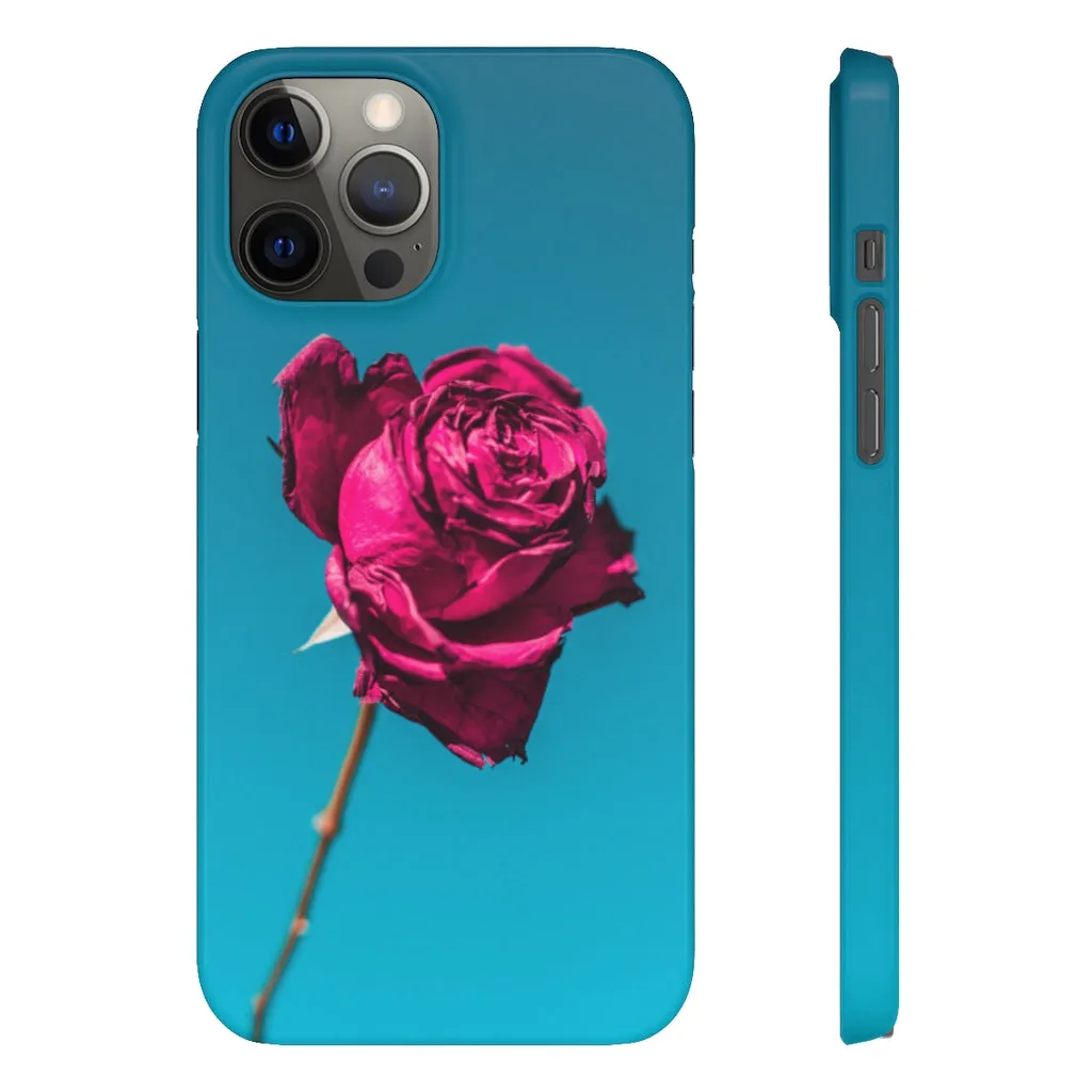 Marine Sky Rose Snap Case