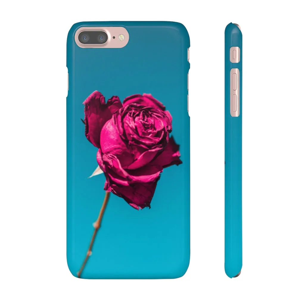 Marine Sky Rose Snap Case