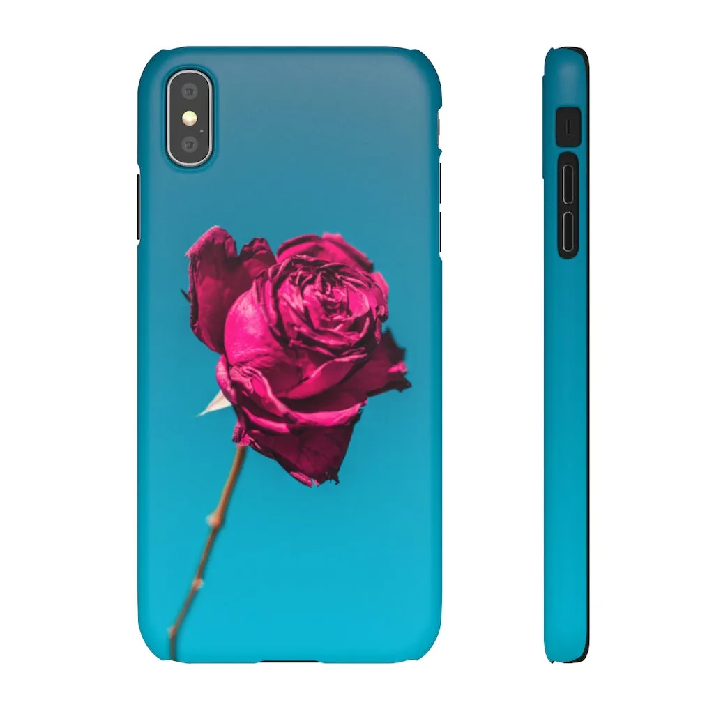 Marine Sky Rose Snap Case