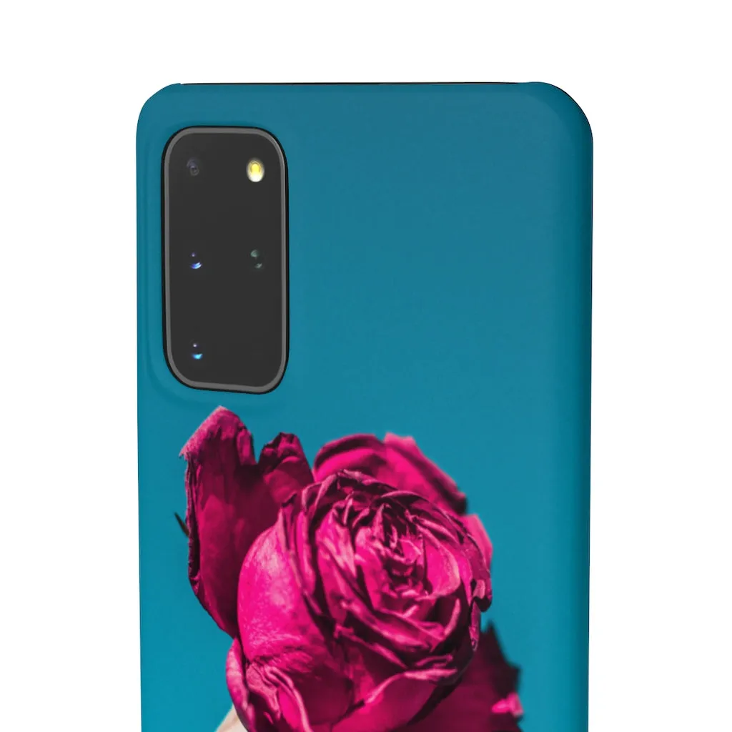 Marine Sky Rose Snap Case