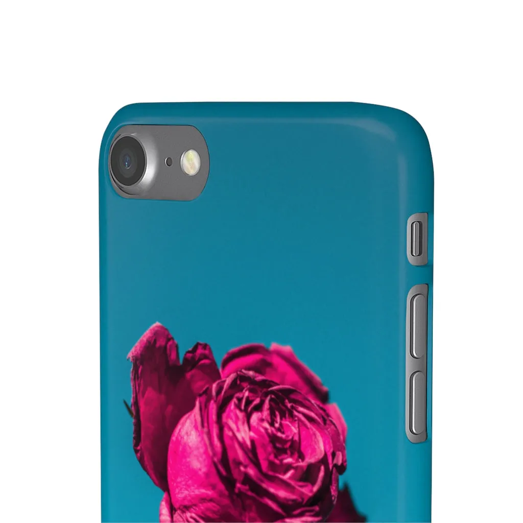 Marine Sky Rose Snap Case