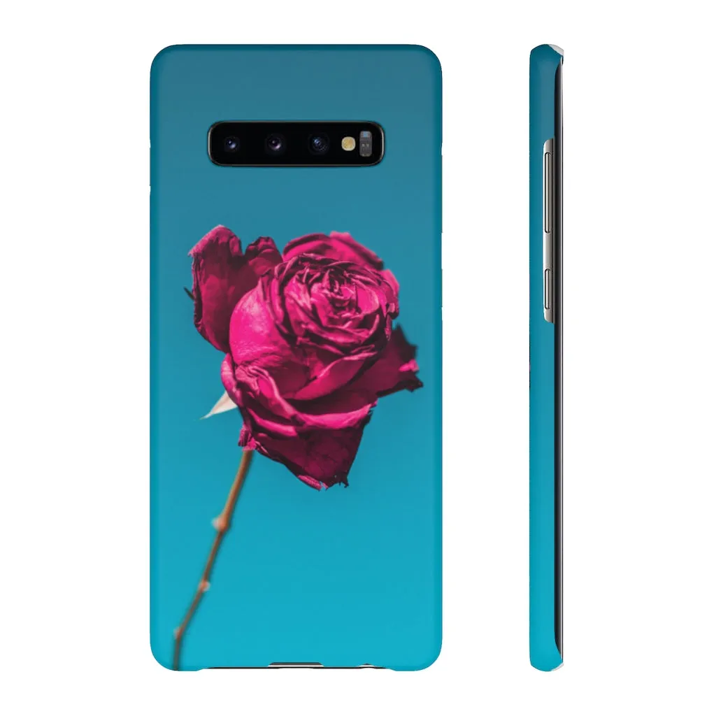Marine Sky Rose Snap Case