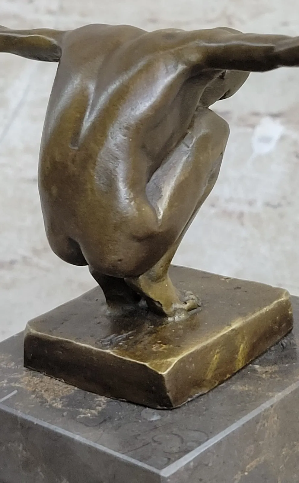 Milo`s Striking Bronze Sculpture: The Athlete, a Testament to Male Athleticism