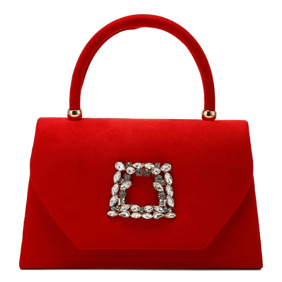 Mini Top Handle Brooch Bag