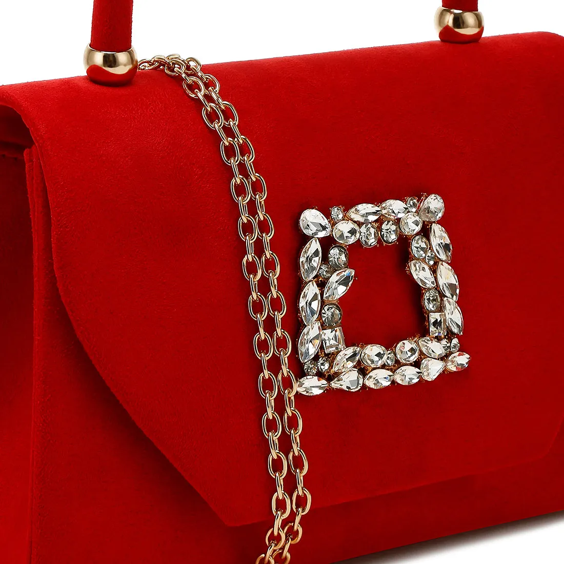 Mini Top Handle Brooch Bag