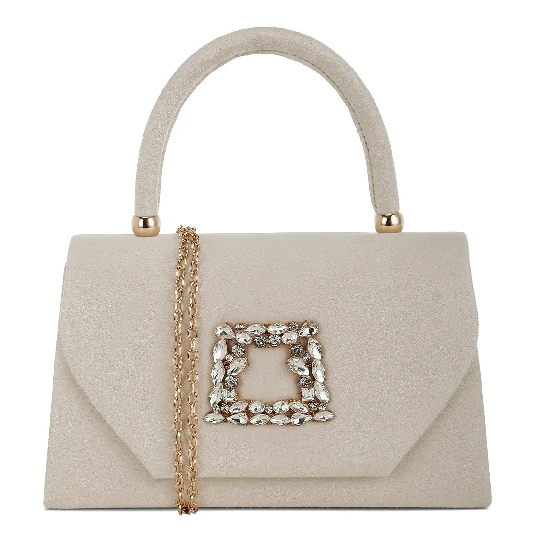 Mini Top Handle Brooch Bag