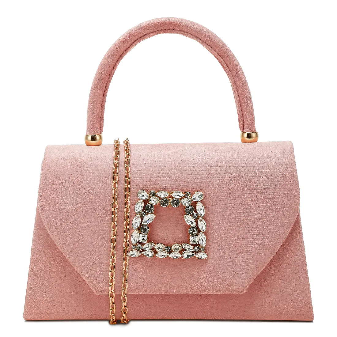 Mini Top Handle Brooch Bag