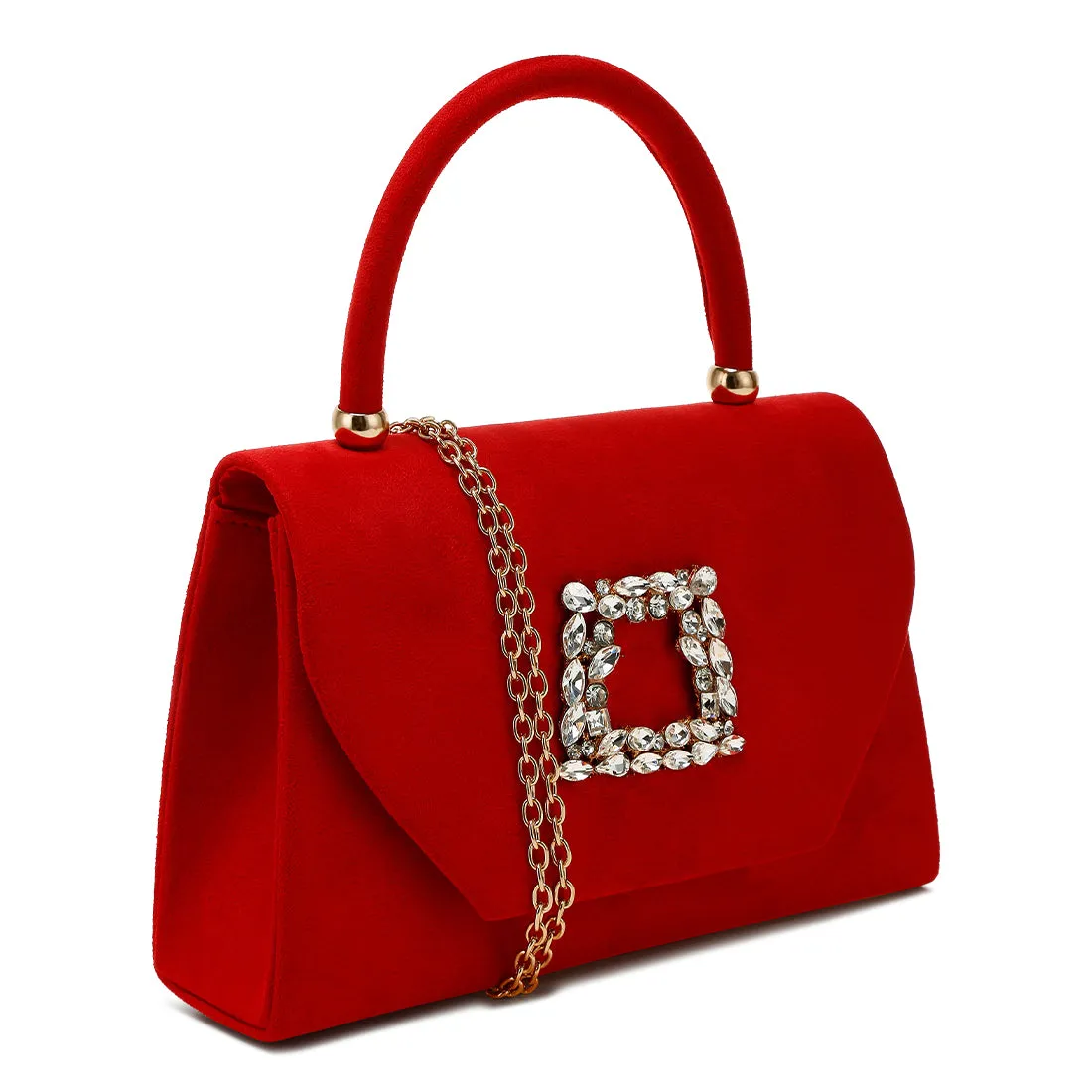 Mini Top Handle Brooch Bag
