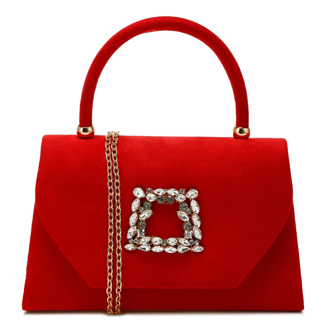 Mini Top Handle Brooch Bag