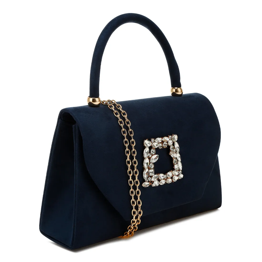 Mini Top Handle Brooch Bag