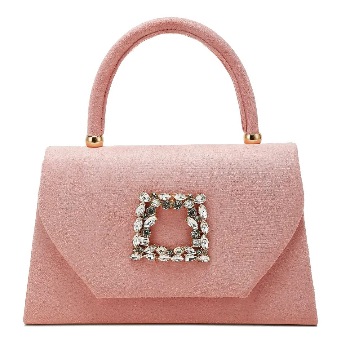 Mini Top Handle Brooch Bag