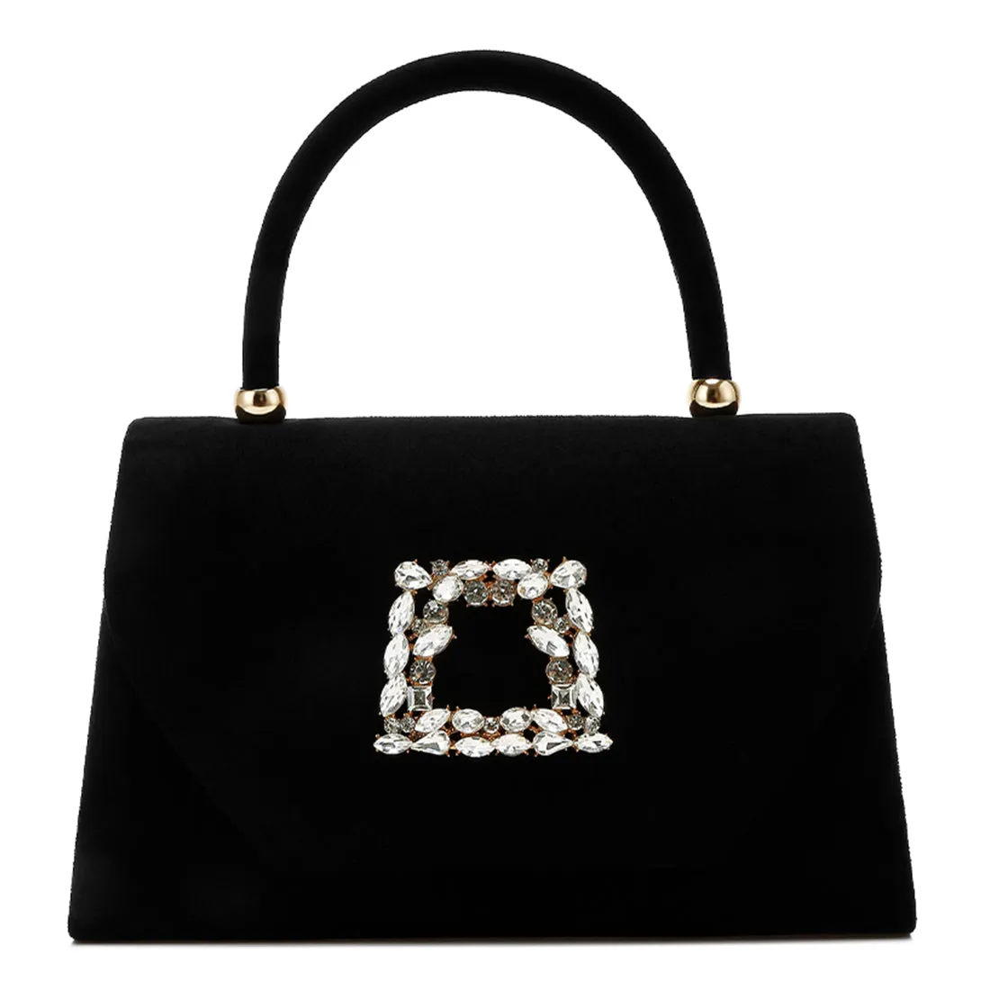 Mini Top Handle Brooch Bag