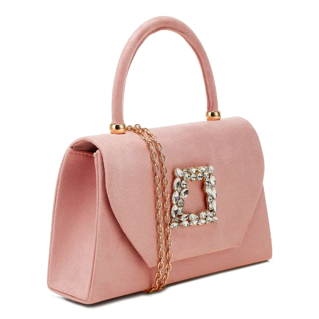 Mini Top Handle Brooch Bag