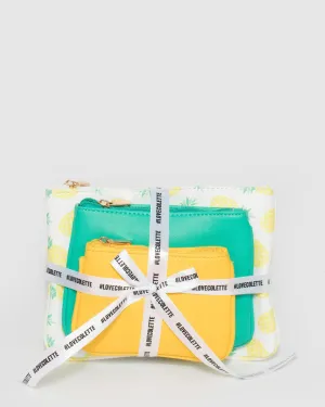 Multi Colour Pineapple Purse Pack