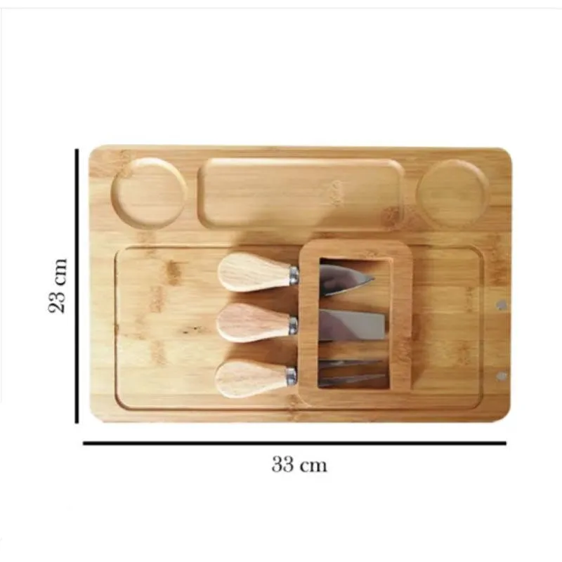 Multi-Functional Bamboo Cheese Board Id-25
