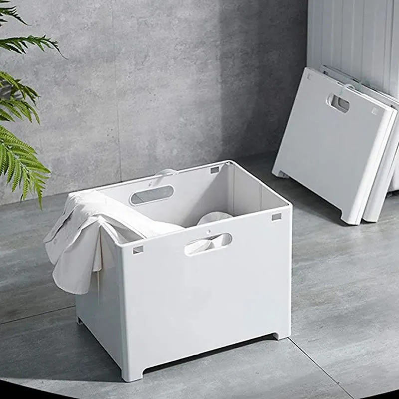 Multi-Functional Small Foldable Laundry Storage Basket