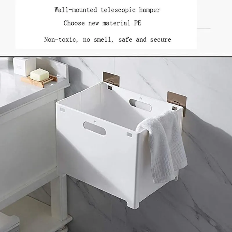 Multi-Functional Small Foldable Laundry Storage Basket
