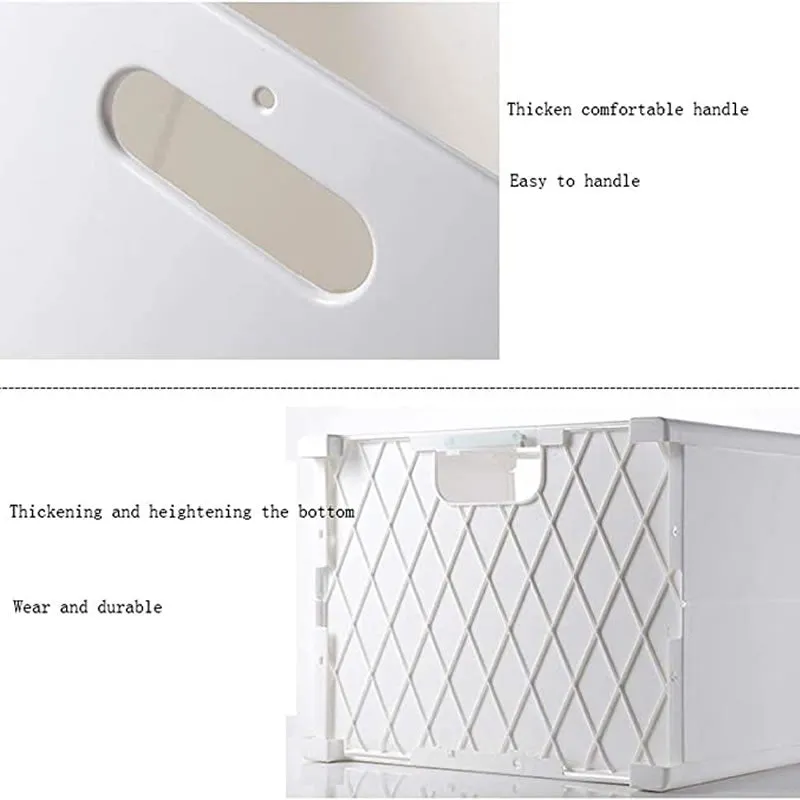 Multi-Functional Small Foldable Laundry Storage Basket