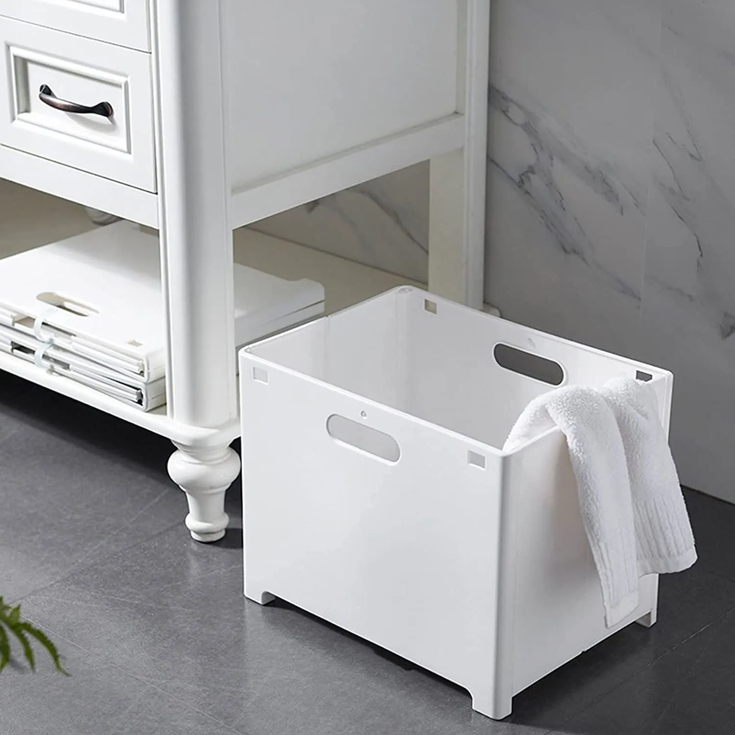 Multi-Functional Small Foldable Laundry Storage Basket