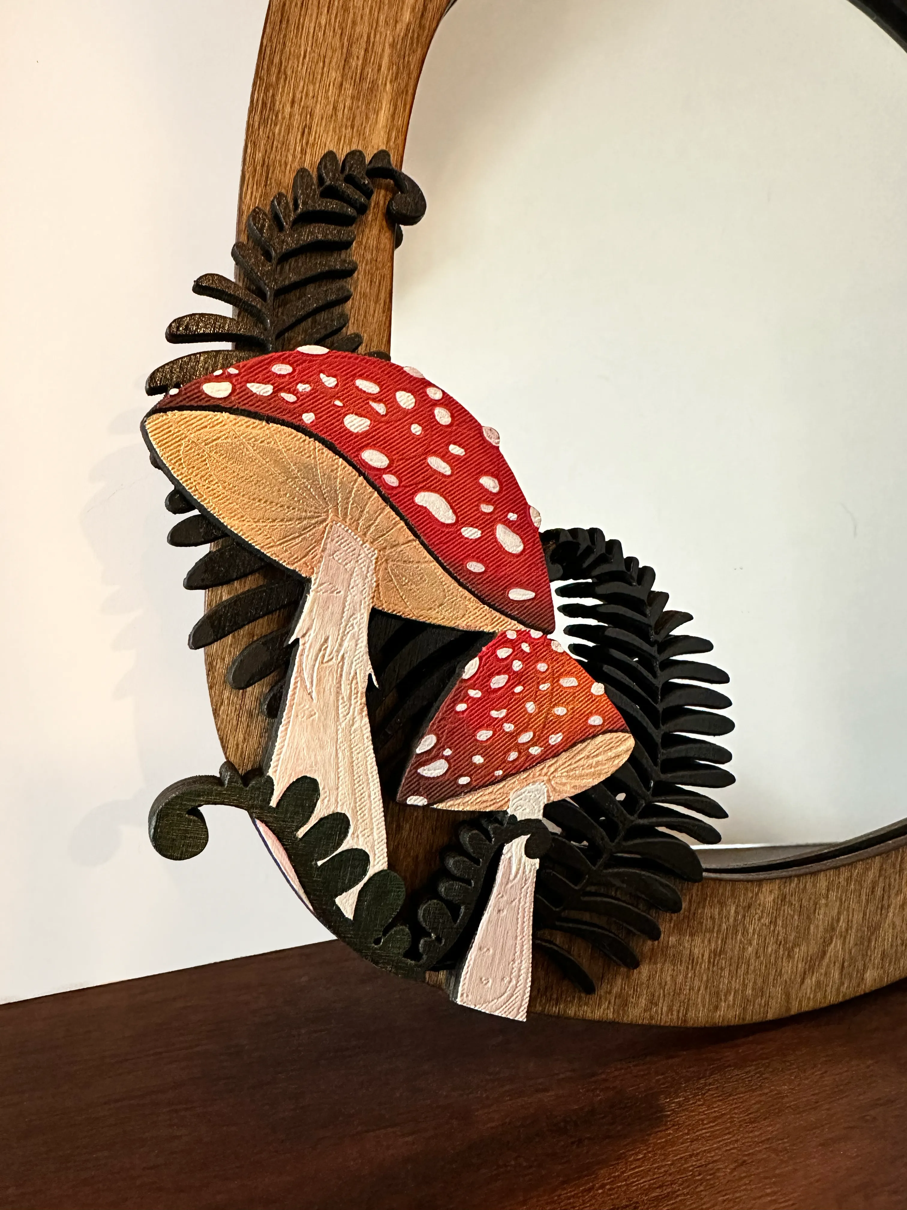 Mushroom Mirror, One of a Kind Item