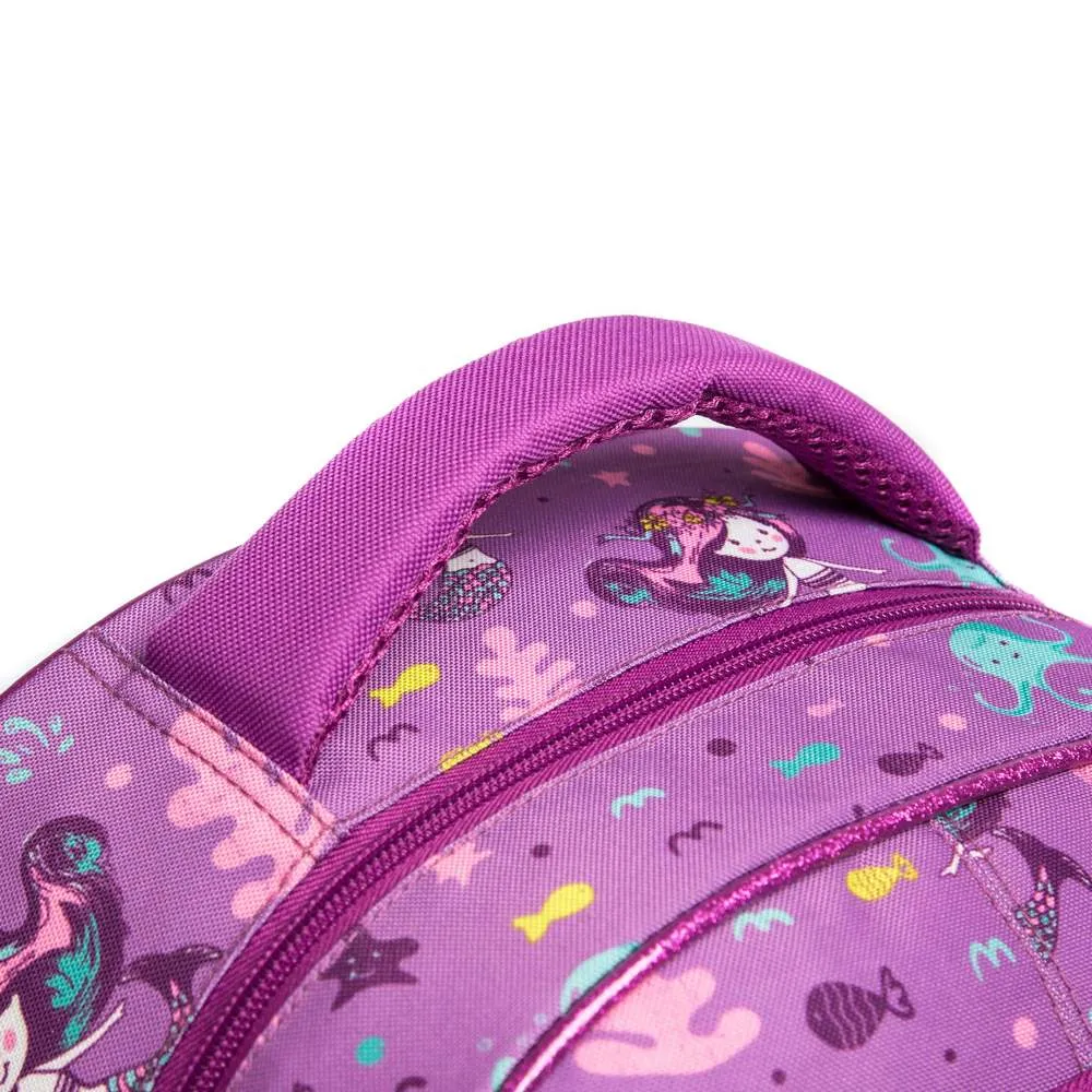 (NET) School Backpack Girls Sequin Backpack With Lunch Box Set Of 3 pcs / 1049-3
