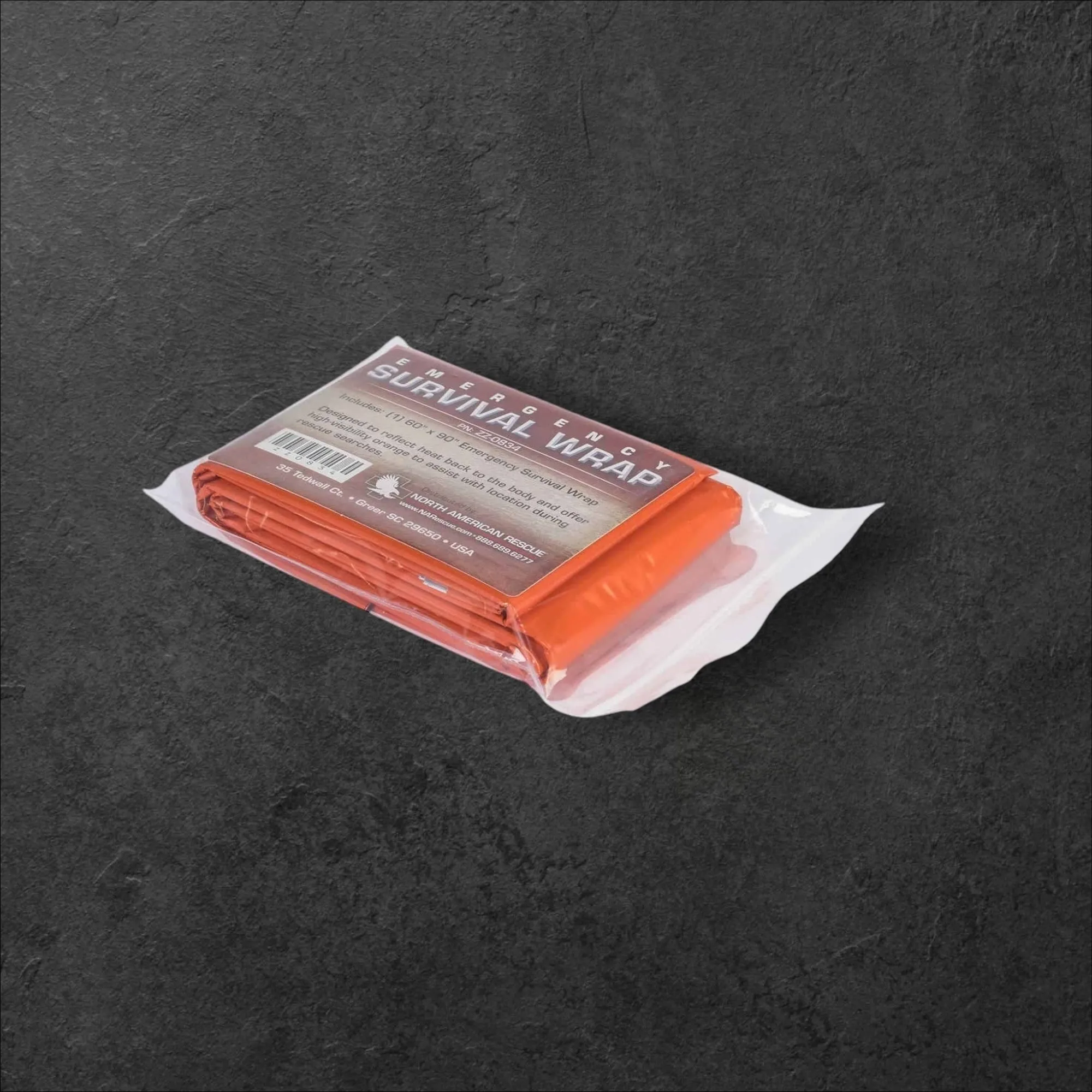 North American Rescue Emergency Blanket – Durable Mylar Survival Blanket for Heat Retention and Weather Protection