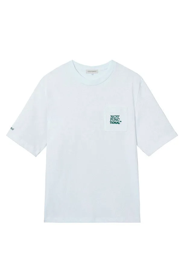 ‘NOT FUNCTIONAL’ PRINTED ROUND T-SHIRT
