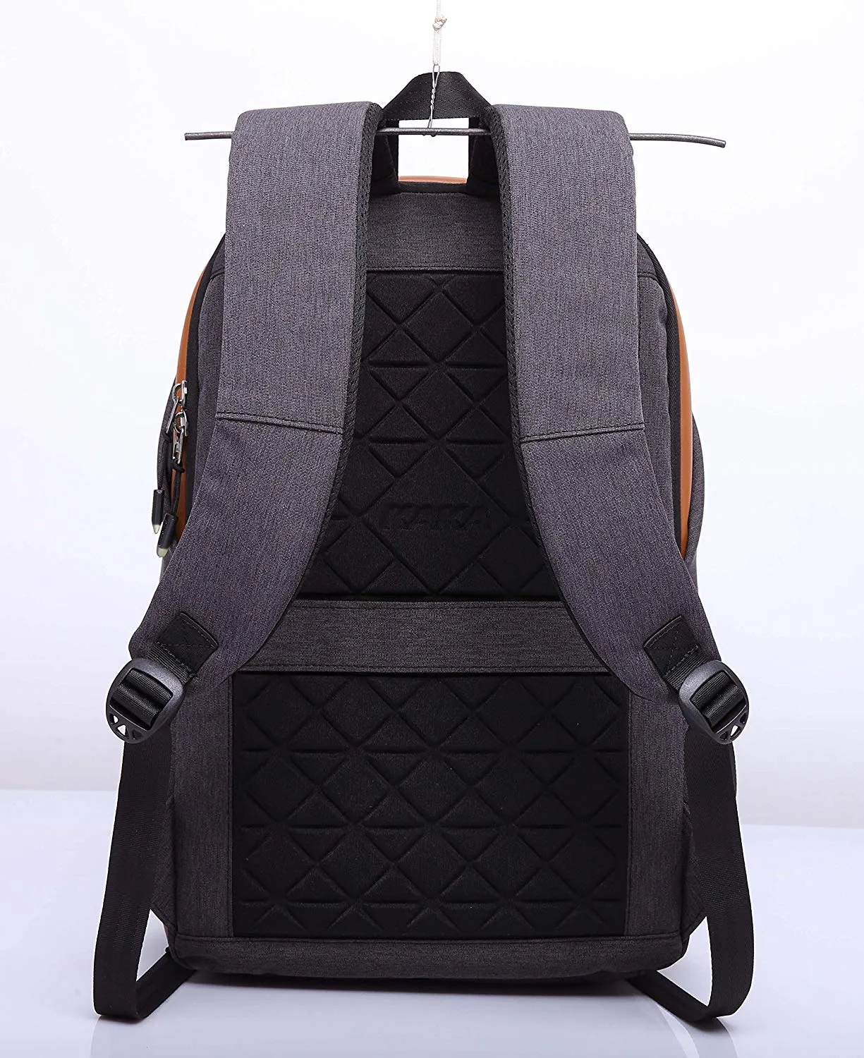 Oxford Fabric Black Anti Theft Laptop Backpack with USB Cable and In-Built Charging Port