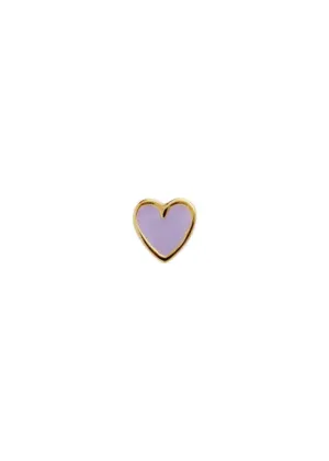 Petit Love Heart Purple Sorbet - Gold