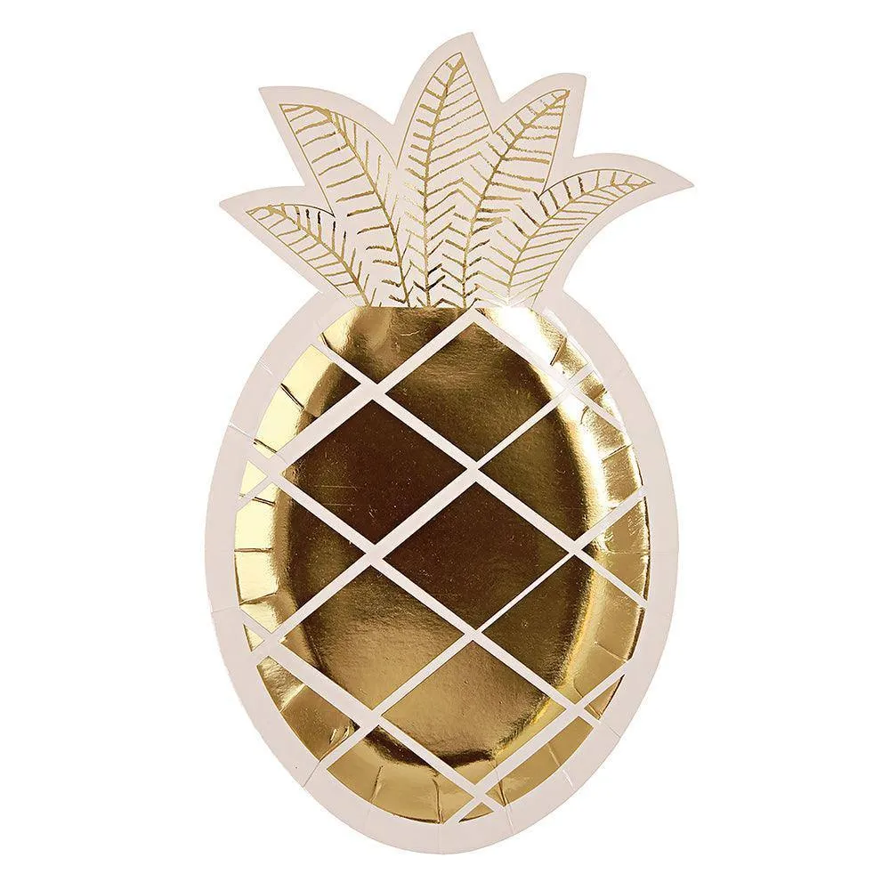 Pineapple Plates (set of 8)