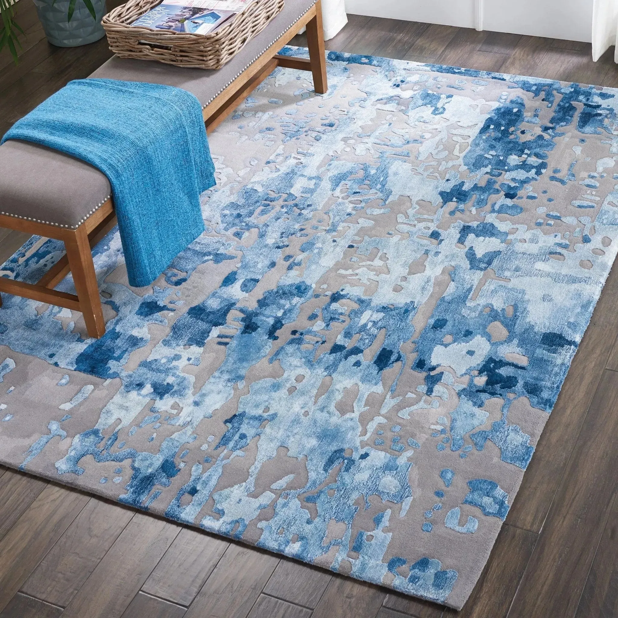 Prismatic PRS10 Blue/Grey Rug