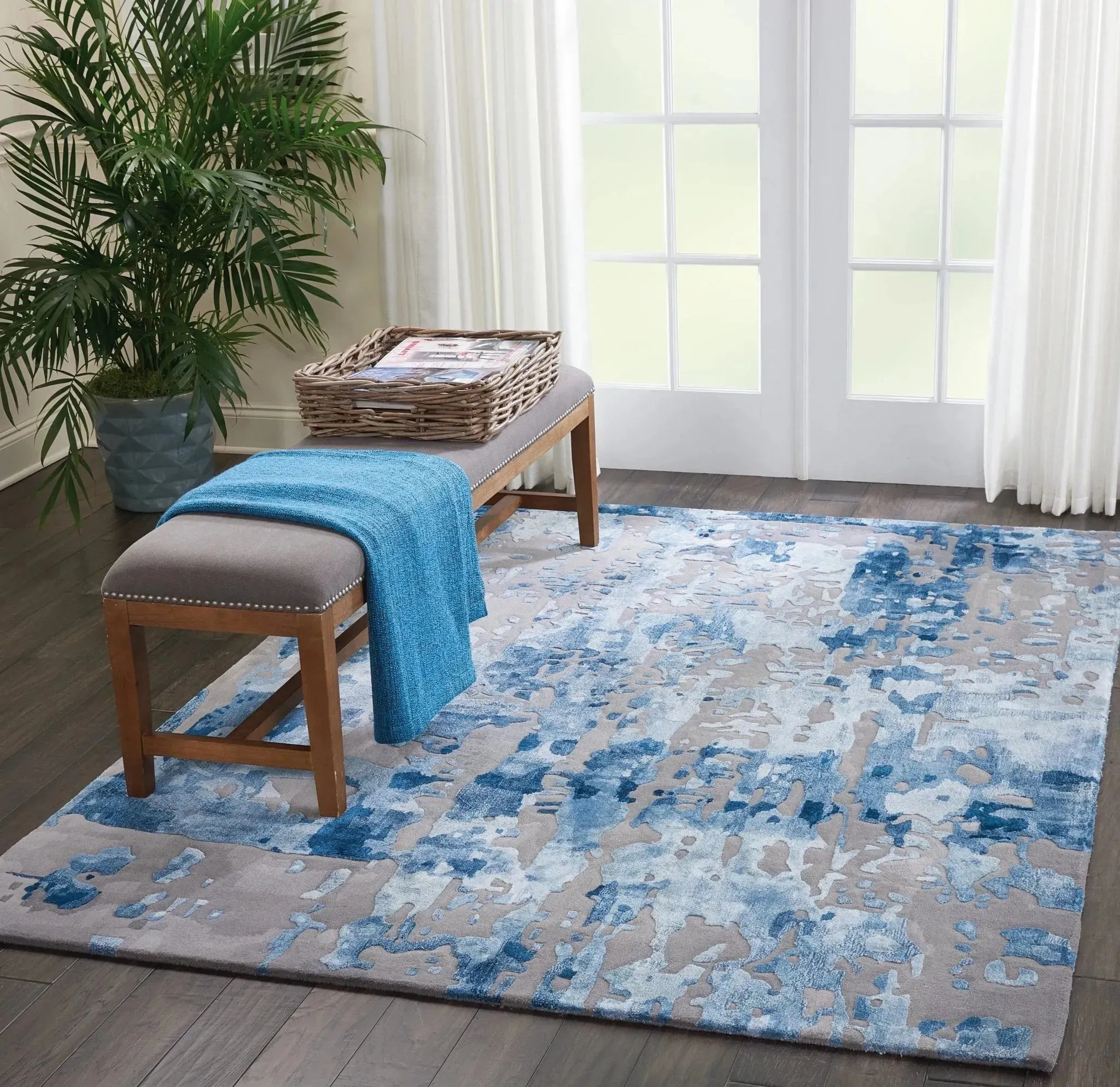 Prismatic PRS10 Blue/Grey Rug