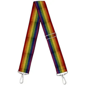 Purse Strap - Flag Pride Distressed Rainbow