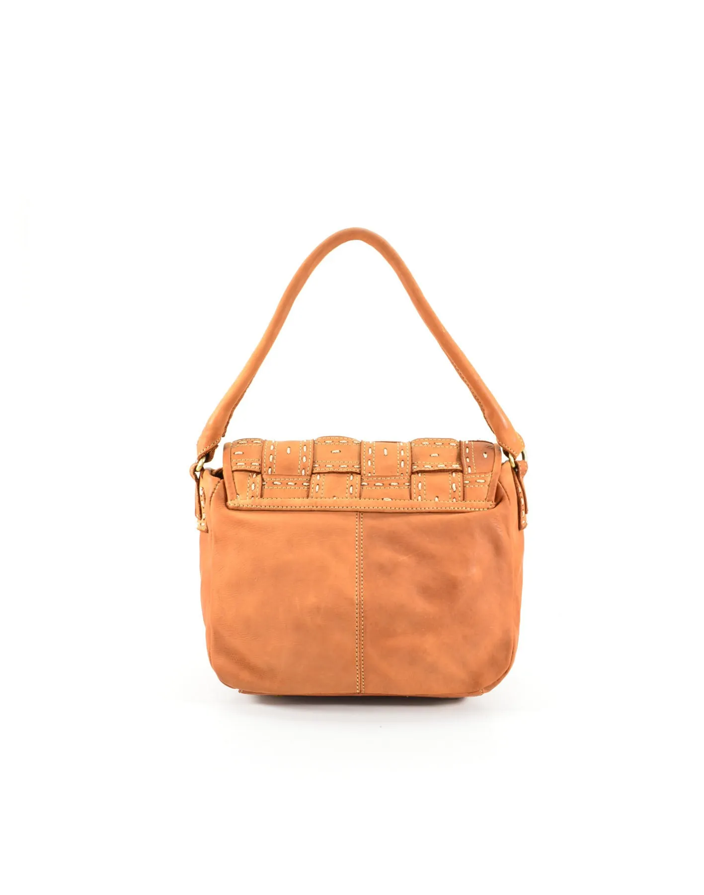 Quilted leather vintage flap crossbody bag wholesale
