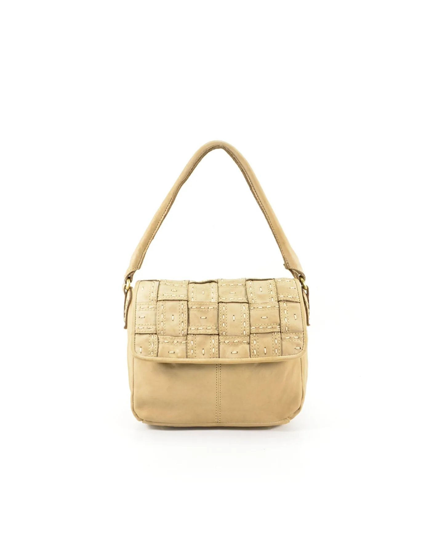 Quilted leather vintage flap crossbody bag wholesale