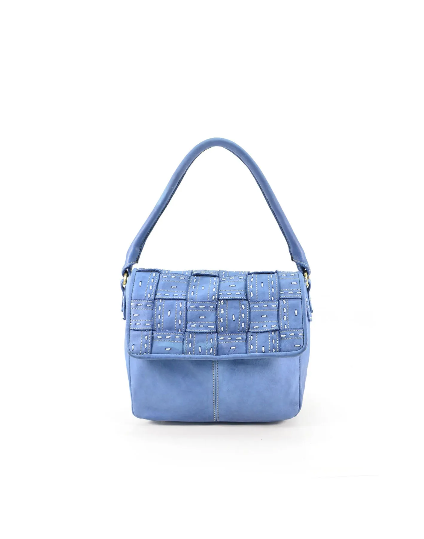 Quilted leather vintage flap crossbody bag wholesale