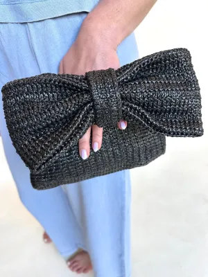 Raffia Bow Clutch