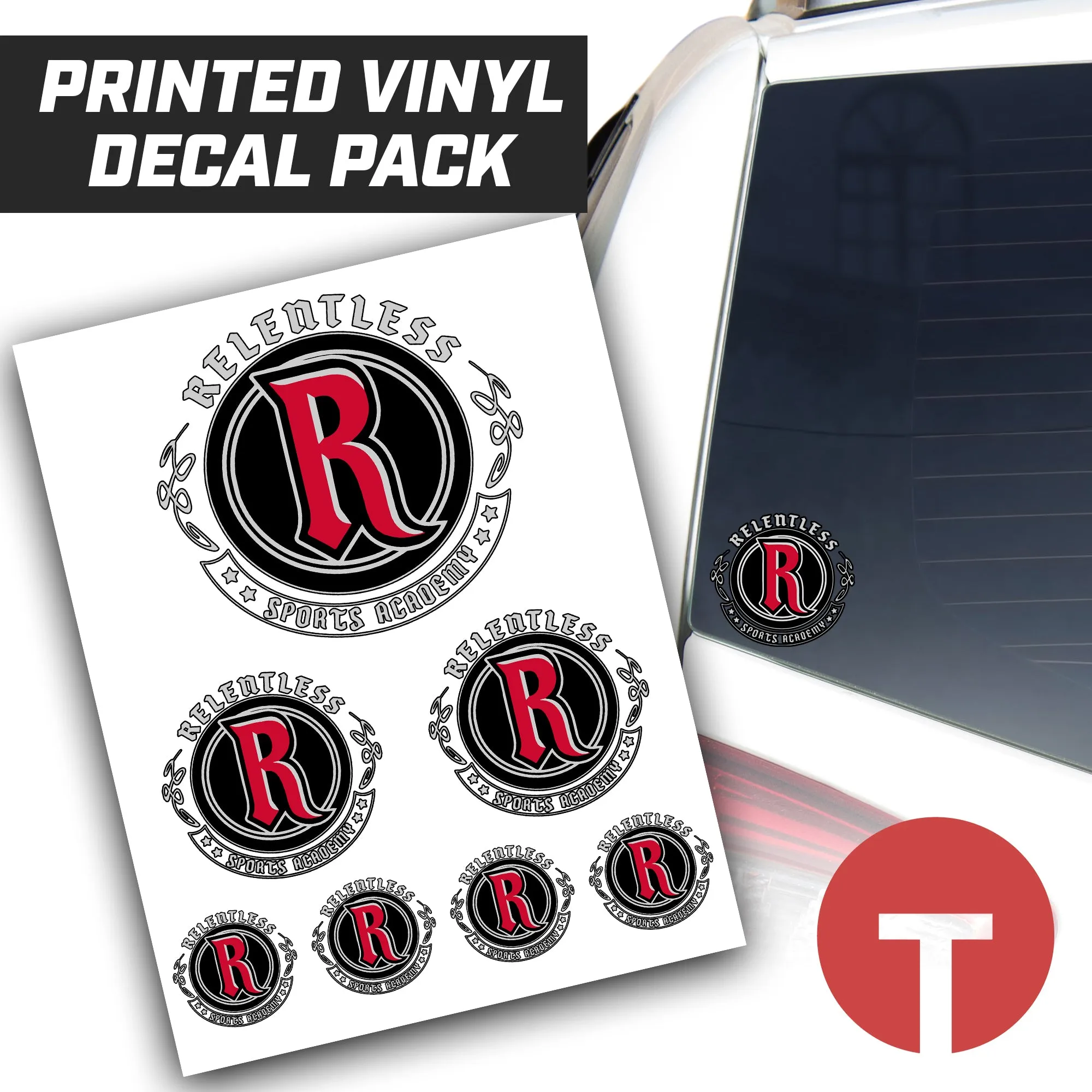 Relentless Force - LOGO 1 - Logo Vinyl Decal Pack