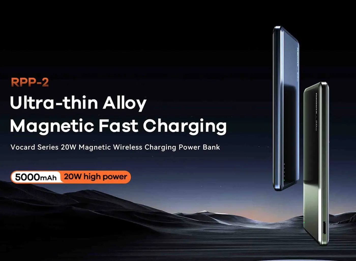 REMAX Vocard Series 20W MagSafe Magnetic Wireless Charging Power Bank [RPP-2] 5000 mAh