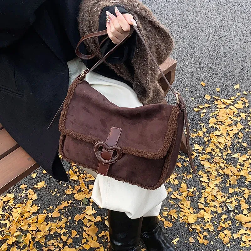 Retro Design Small PU Leather Soft Flap Bag