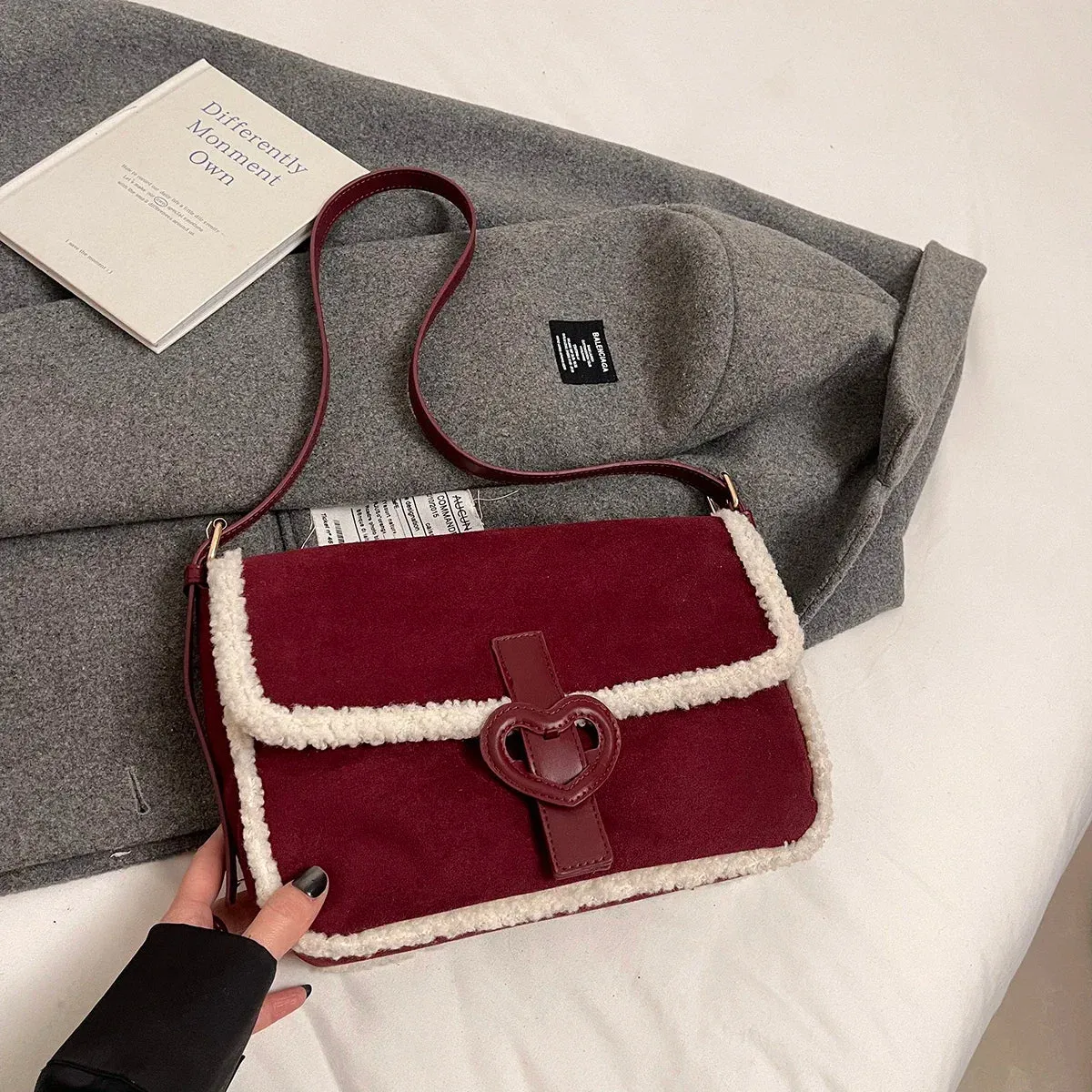 Retro Design Small PU Leather Soft Flap Bag
