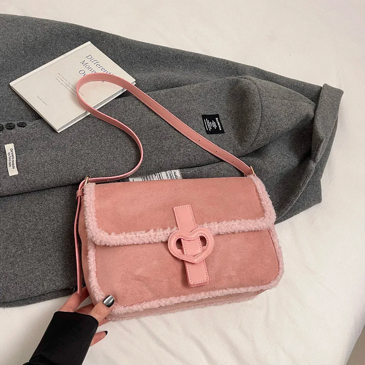 Retro Design Small PU Leather Soft Flap Bag