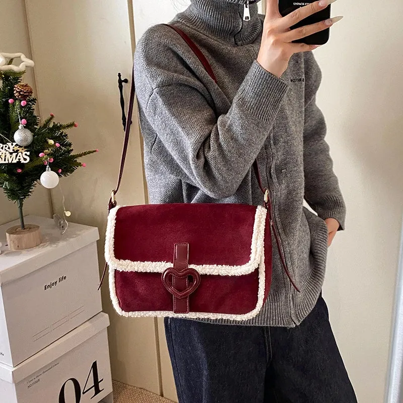 Retro Design Small PU Leather Soft Flap Bag